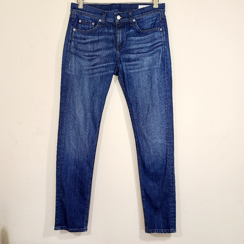 Rag & Bone High Rise Skinny blue jeans